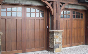 Woodcraft Custom Traditional Wood Garage Doors